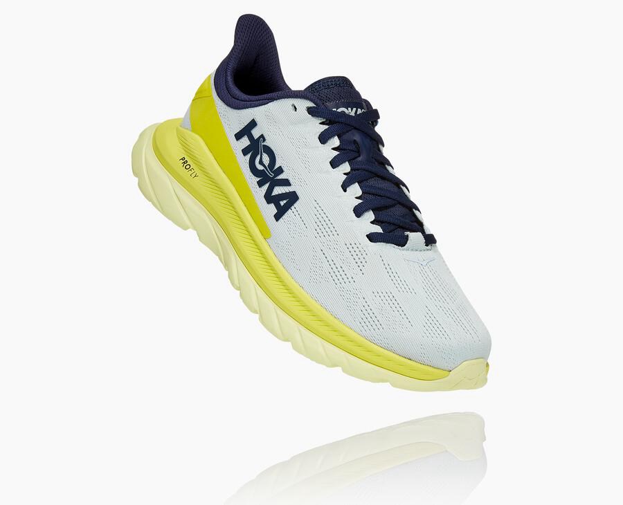 Hoka One One Koşu Ayakkabısı Kadın Beyaz - Mach 4 - UG5467893